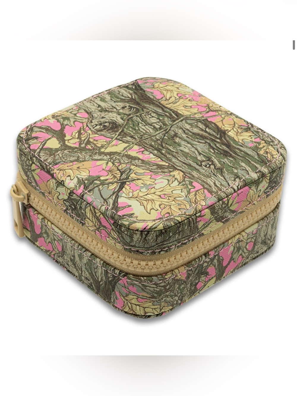 New Simply Southern Camo Jewelry Box Travel Case Gift Compact Pink Camouflage